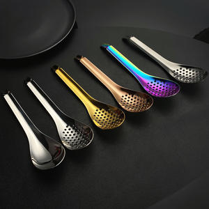 Cuchara Coladora de Acero Inoxidable S058 304, Cucharón de Cocina Duradero de Color Sólido para Uso Adulto - Product Image 5