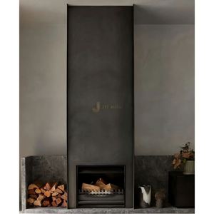 Chimenea de Acero Inoxidable JYF EX802 para Montaje en Suelo, Diseño Art Deco, Duradera, Impermeable, Multifuncional, Decoración Exterior Moderna - Product Image 2