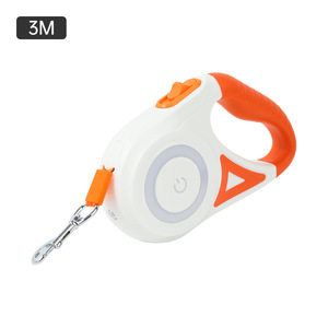 <span class=keywords><strong>Longe</strong></span> pour animaux de compagnie en nylon rétractable automatique de vente chaude avec éclairage LED Style moderne et classique durable et doux - Product Image 5