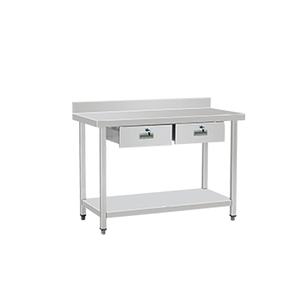 Victory Kitchen Factory Supply Table de travail en acier inoxydable avec dosseret de tiroir pour hôtel et restaurant - Product Image 4