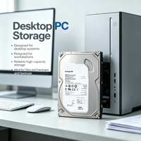 Disque SATA 3.5 500DM002 500 Go BarraCuda pour PC de bureau, stockage de bureau, d'occasion, grade A, testé, 100 % en état, 7200 tr/min