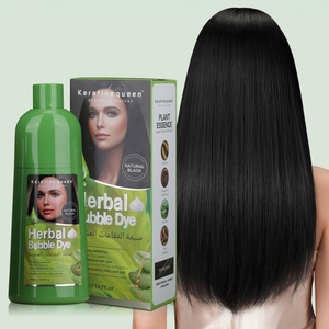Champú para Teñir el Cabello con Extracto de Plantas, Espuma Natural, Apto para Teñir el Cabello Gris, Color Negro Suave y Duradero - Product Image 1