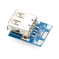 Cargador USB Boost DIY de 5V con módulo de alimentación de pantalla LED y placa de carga de batería LiPo de litio 134N3P IC de programa