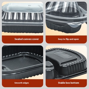 Hộp đóng gói dùng một lần cấp thực phẩm mang đi hộp ăn nhẹ 1 ngăn 2 ngăn 3 ngăn dày bữa ăn-chia sẻ Hộp Ăn Trưa - Product Image 2