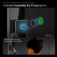 Cerradura Inteligente Digital para Puerta con Reconocimiento Facial 3D Wifi de Alta Calidad, con Cámara, Huella Dactilar, Código y Tarjeta, Compatible con la Aplicación Tuya