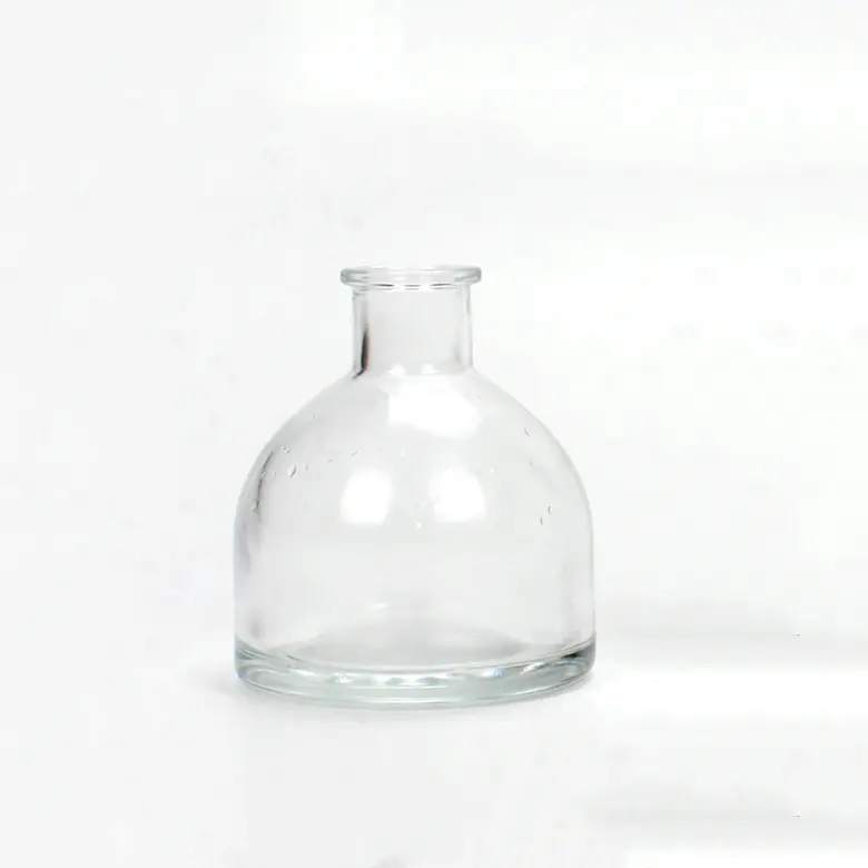 Frascos meia redondos para aromaterapia, 50ml 150ml difusor garrafas de vidro para o perfume óleo essencial