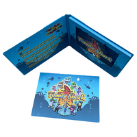 Carte de brochure vidéo rectangulaire personnalisée faite à la main pour les cadeaux d'entreprise