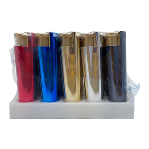 Encendedores de Antorcha de Metal de Lujo Resistentes al Viento - Recargables con Butano Eléctrico, Regalo Empresarial para Camping y Uso con Cigarros - Product Image 1