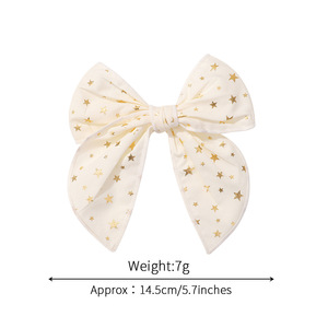 New Giáng Sinh <span class=keywords><strong>Bow</strong></span> Tóc Clip Châu Âu Và Mỹ Đại Học Phong Cách Thời Trang Retro Mũ Vải Polyester Trẻ Em Của Tóc Clip - Product Image 5