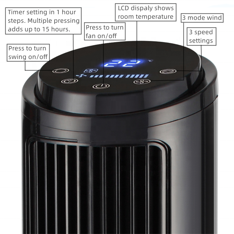 Многофункциональный черный Регулируемый Настольный вентилятор oota с 3 скоростями, портативный Перезаряжаемый настольный мини-вентилятор с Usb