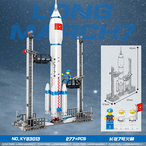 Runnjoy Hot Sale UKBOO 664PCS Start City Space Shuttle Lade-und Transport zentrum Bausteine Set Creative Rocket - Product Image 4