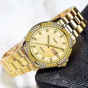 Proveedor de relojes de pulsera OEM, relojes de pulsera de cuarzo analógico para hombre, relojes de acero inoxidable