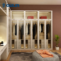 Placard de chambre en bois massif, armoire, meuble avec coiffeuse