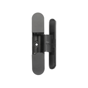 Bisagra de puerta oculta de montaje lateral 3D de aleación de zinc, ajustable a 180 grados, diseño minimalista para uso general - Product Image 1