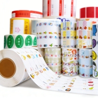 Étiquettes d'emballage personnalisées en gros avec logo, formes variées, papier texturé de luxe, impression couleur pour autocollants