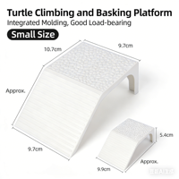 Plateforme de bain de soleil pour tortue d'eau peu profonde, rampe pour reptile semi-aquatique, décoration d'aquarium durable et écologique en ABS