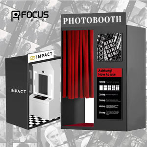 JLJ Varias Pegatinas Personalización Classic <span class=keywords><strong>Vogue</strong></span> Photo Booth con Led Instant Photo Booth Imprimir Imágenes Máquina Expendedora - Product Image 4