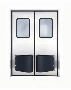 Puertas Corredizas Industriales de Empuje y Tracción, Ventanas de Observación, Cortinas Selladas para Alimentos y Electrónica |   Acero Inoxidable Anticolisión | - Product Image 2
