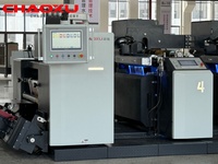 Machine d'impression flexographique pour emballages alimentaires en carton ondulé, type unitaire, pour gobelets en papier, sacs et boîtes