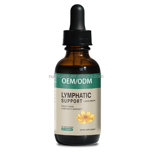 Lymphatic Support Liquid Drops Herbal Supplement 2 Fl Oz 60 mL <b>Dropper</b> <b>Bottle</b> 30 Servings OEM ODM - Product Image 1