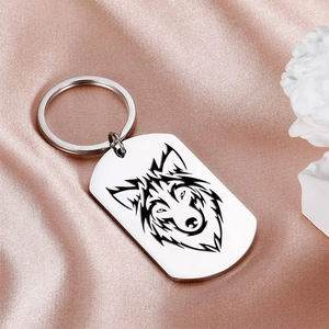 वुल्फ पंजा कुत्ते टैग धातु की थाली धातु पुन: प्रयोज्य नाम बिल्ला प्लेट - Product Image 3