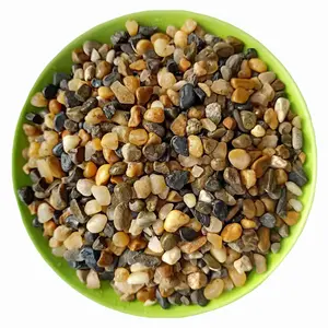 Natural Stream Stone 3-6mm Fish Tank Landscaping Decoration Sand Bottom Sand Colored Pebbles