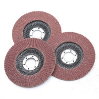 Disque à lamelles en oxyde d'aluminium de 125 mm (5 pouces) avec support en fibre de verre pour outils abrasifs de finition et de brossage