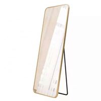 Miroir cosmétique mural de style moderne 2025, entièrement en métal, fait main, incassable, 4 mm d'épaisseur, design simple, décoration intérieure