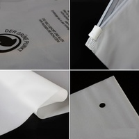 Sac refermable à fermeture éclair imprimé avec logo, biodégradable, givré, couleur personnalisée, pour emballage de t-shirts et vêtements – Meilleures ventes