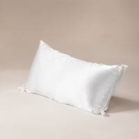 Taie d'oreiller en satin de soie doux et respectueux de la peau, couleur unie personnalisée, anti-frisottis, pour le soin des cheveux, vente en gros