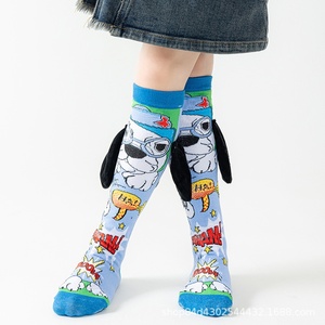 Chaussettes pour enfants en polyester avec oreilles en peluche / nez d'éléphant, chaussettes hautes pour enfants unisexes, mignonnes, pour toutes les saisons - Product Image 6