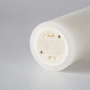 Flamme mobile D5 pilier plat blanc paraffine minuterie à piles à la maison décoration de mariage a mené la cire de bougie - Product Image 6