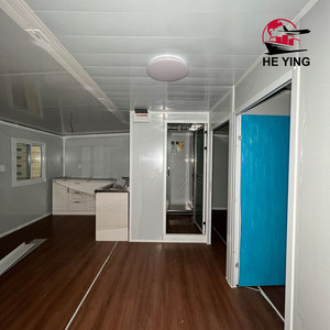 منزل بسطح مسطح من طابقين معتمد من CE بسرعة تجميع منزل مسبق الصنع قابل للطي متجر حمام - Product Image 5