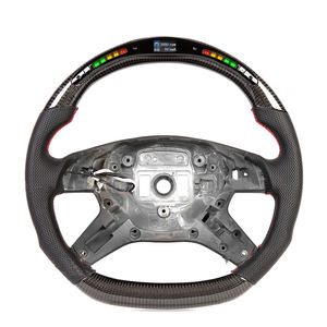 Volante de Fibra de Carbono para <span class=keywords><strong>Mercedes</strong></span> Benz Clase C E G AMG G63 W204 S204 W212 <span class=keywords><strong>V212</strong></span> S212 W463 Volante con Luces LED - Product Image 1