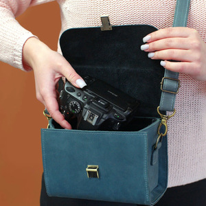Retro PU leather SLR <b>camera</b> shoulder <b>bag</b>, outdoor portable digital <b>camera</b> shoulder <b>bag</b>, photographer's <b>camera</b> gift - Product Image 3