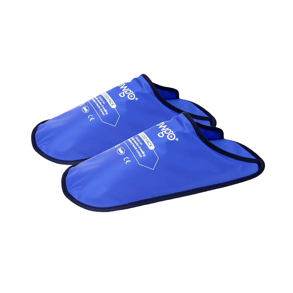 Tessuto a maglia Ultra morbido PVC composito design antiscivolo Gel stampato personalizzato Ice Pack Hot Cold Therapy Slipper