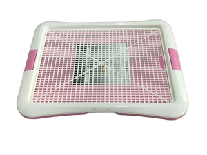 NOUVEAU <span class=keywords><strong>Toilette</strong></span> en plastique pour <span class=keywords><strong>chiot</strong></span> et chien WC d'entraînement Protection du sol Porte-coussin pour chien Entraînement intérieur Pot Trainer Tray - Product Image 5