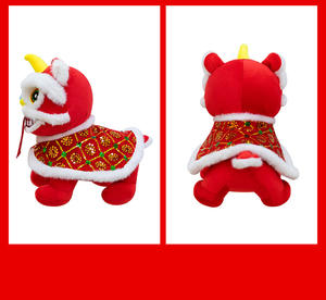 Llavero de Peluche con Diseño de Danza del León Estilo Chino para el Año Nuevo 2026, Mascota de la Suerte, Muñeco de Peluche Suave, Regalo - Product Image 6