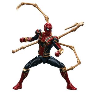 Fondjoy Infinity Saga - <span class=keywords><strong>Action</strong></span> <span class=keywords><strong>Figure</strong></span> Iron <span class=keywords><strong>Spider</strong></span>-<span class=keywords><strong>Man</strong></span> Originale, Modello Assemblato in Scala 1/12, 15,5 cm/6,1 pollici, con Molti Accessori - Product Image 1