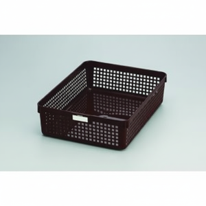 Cesta de almacenamiento marrón Inomata A4 con nombre personalizado - Product Image 1
