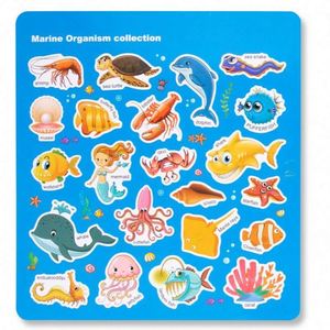 Cadeaux d'anniversaire pour enfants Animaux marins Dinosaures Espace Livres d'autocollants réutilisables pour les tout-petits de 2 à 4 ans - Product Image 5