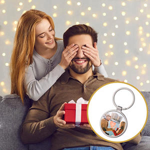 Livraison directe depuis l'entrepôt américain, 10 pièces, vente en gros, porte-clés rond en alliage de zinc de haute qualité, vierge pour sublimation - Product Image 2
