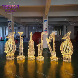 เครื่องดนตรีประดับไฟคริสต์มาสกลางแจ้งสำหรับตกแต่งสวนสาธารณะ ลานกิจกรรม และงานเทศกาล - Product Image 4