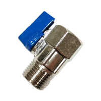 Mini-vanne à bille en alliage de zinc, raccord NPT OEM, 1/2 pouce, manuelle, pour eau, durable, poignée en aluminium, vente en gros d'usine