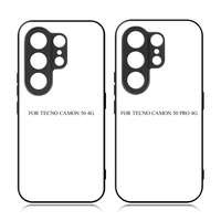 Coque de téléphone 2D en TPU vierge pour sublimation Tecno Camon 50 50 Pro, personnalisable par transfert thermique, antichoc et protectrice