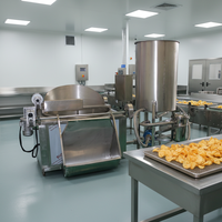 Chaîne de production de frites de pommes de terre, chips ondulées, Doritos, chips de maïs et snacks soufflés semi-automatique à bas prix, capacité 50kg-100kg/h
