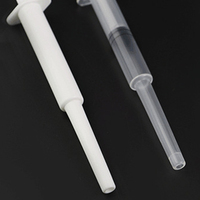 Tube de traitement des hémorroïdes bleu blanc clair Dose 2.5g 3g tube de poussée en plastique tube de gel de dose applicateur rectal en plastique