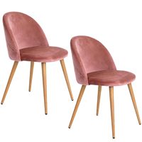 Chaise de salle à manger portable en velours, écologique, avec pieds en métal, style nordique moderne, chaises de salle à manger de luxe pour table à manger