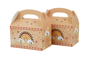 Màu Hồng Cầu Vồng Thiết Kế Hộp Gable Đảng Ủng hộ Goodie Quà Tặng Hộp Giấy Cho Bé Tắm Cô Dâu Đám Cưới Sinh Nhật Nguồn Cung Cấp Bên - Product Image 4