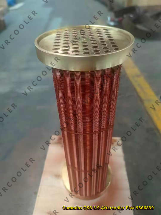 Copper / Copper Nickel Tube Copper Fin Marine Aftercooler 6BTA  